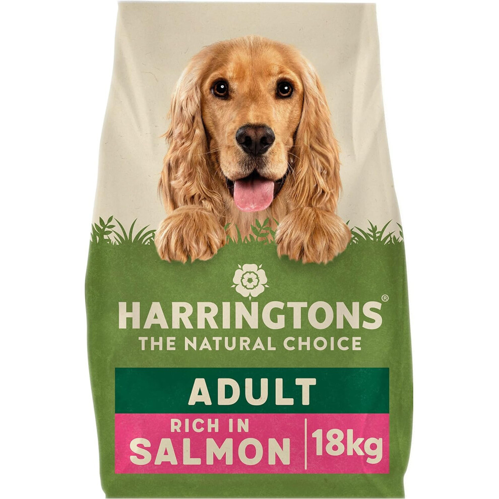 Harringtons Complete Dry Adult Dog Food & Potato 18Kg - Made With All Natural Ingredients Salmon