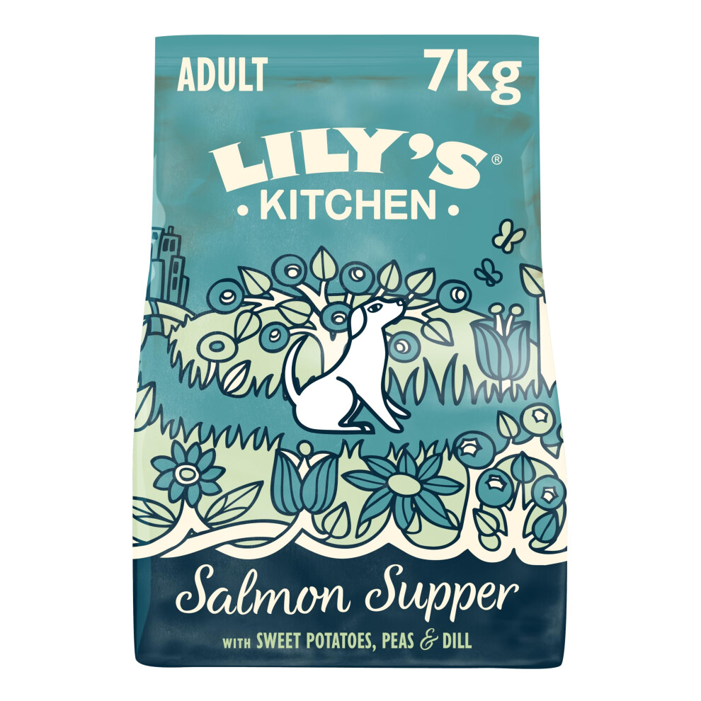 Lily's Kitchen Lily?S Kitchen Made With Natural Ingredients Adult Dry Dog Food Supper Balanced Nutrition 7Kg Bag Salmon
