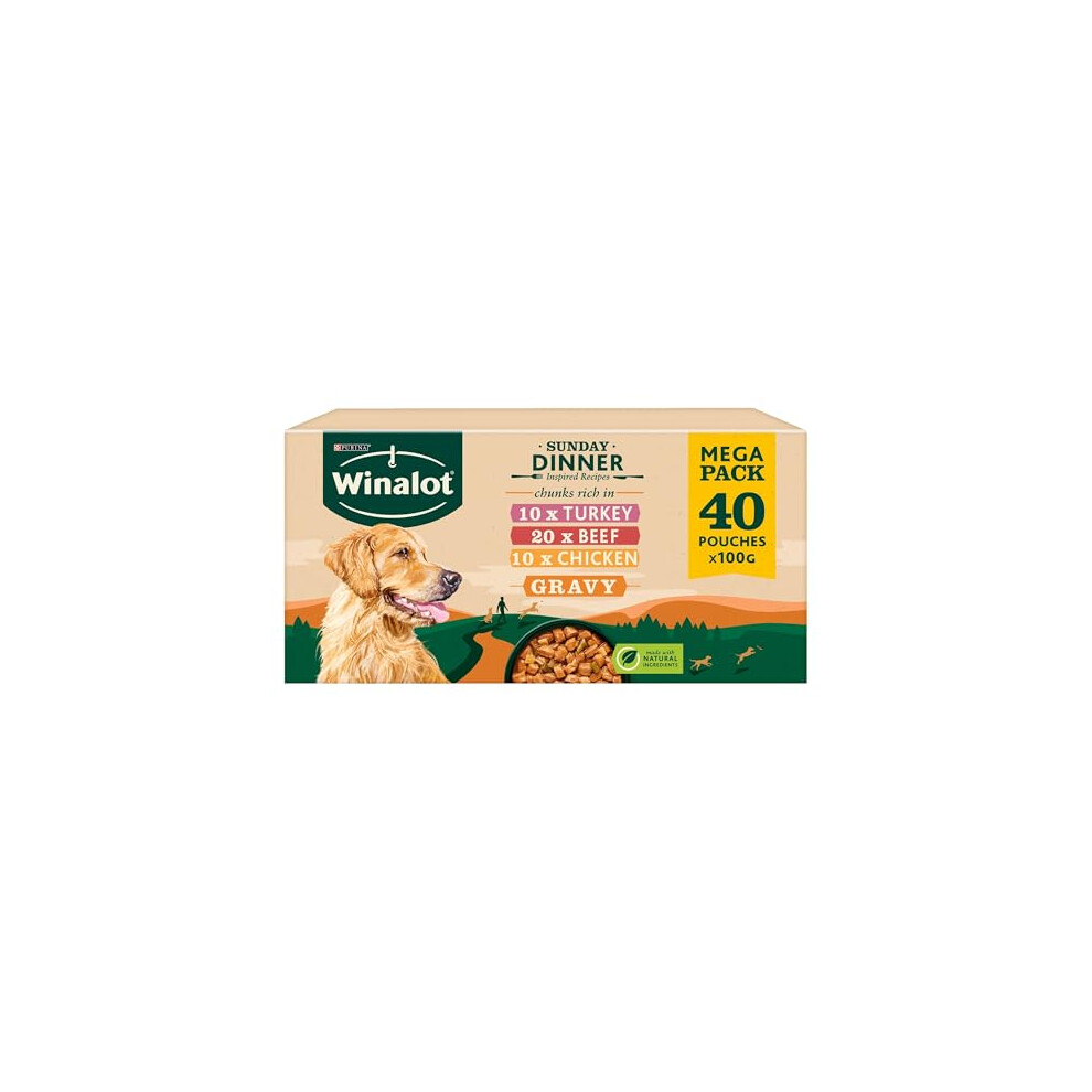 Purina Winalot Sunday Dinner Mixed In Gravy Wet Dog Food 40X100g