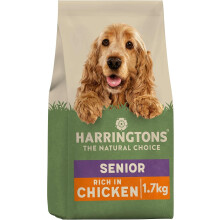 Harringtons Senior Complete Dry Dog Food Chicken & Rice 1.7kg (Pack of 4) - All Natural Ingredients | HARRSEN-C1.7