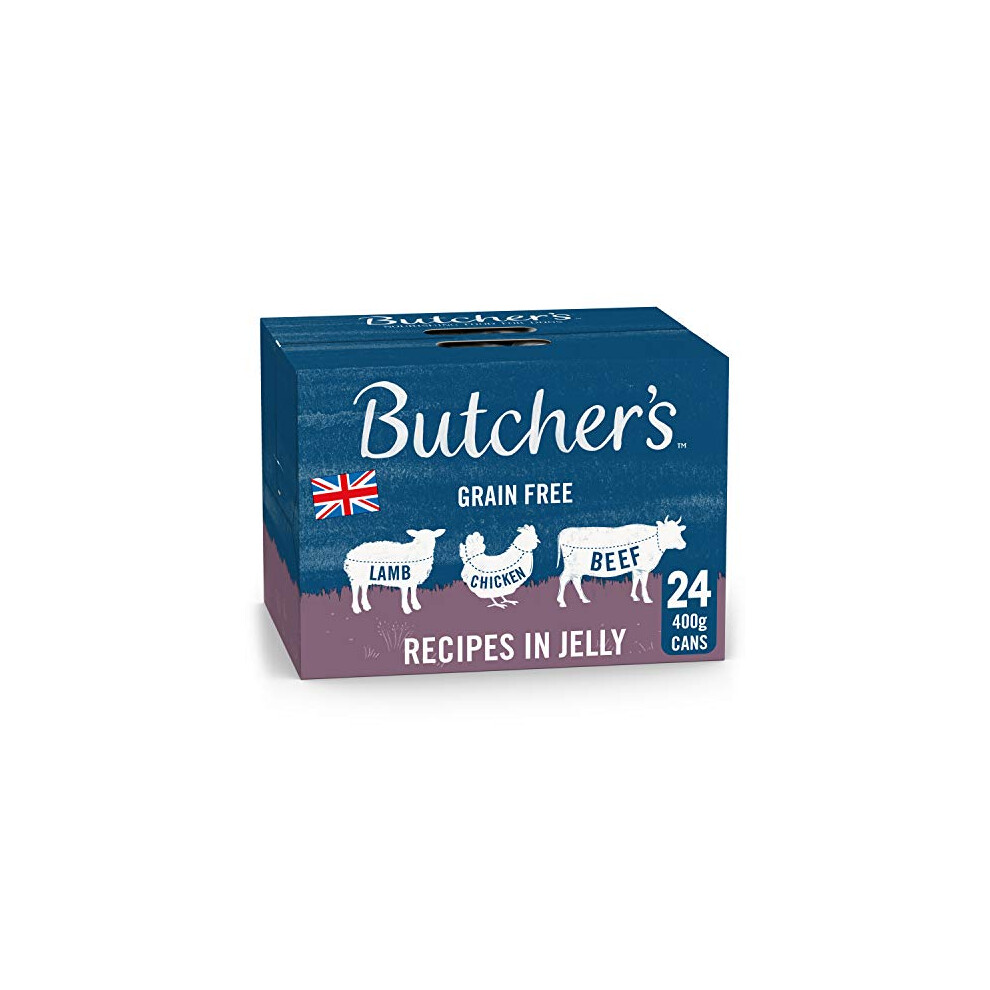 Butcher's Recipes In Jelly Dog Food Tins 24X400g