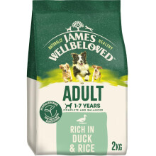 James Wellbeloved Dog Adult Hypoallergenic Dry Food Duck and Rice 2 kg