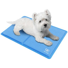 PET ADORE Dog Cooling Mat ? Soft Thick Foam Supportive Gel Self Cooling Pad for Dogs & Cats in Summer. Durable Anti-Scratch 450 Micron Oxford Fabric