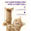 Multifunctional Cat Scratching Post ? Scratching Post for Indoor Cats with Widened Solid Wood Base, Two Sisal Rope Balls, Interactive Track & Spring 4