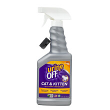 Urine OFF Cat Urine Stain and Odour Remover Spray Enzyme Urine Odour Eliminator for Hard Surfaces Pet and People Friendly - 500 ml