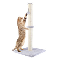 Dimaka 29" Tall Cat Scratching Post, Claw Scratcher Sisal Rope Covered Soft Smooth Plush, Vertical Scratch [Full Strectch], Modern Design 29 Inches