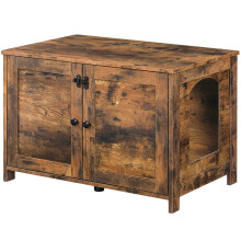 HOOBRO Litter Box Enclosure, Cat Litter Box Furniture with Removable Divider, Large Hidden Litter Box Furniture, Wooden Cat House, End Side Table,