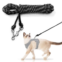 Extra Long Cat Lead for Garden, 15M/50FT Lightweight Outdoor Cat Leash Long Light Extension, Long Thin Lead for Rabbits, Kitten, Puppy and Small