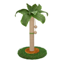 HOMYHANDS Cat Scratching Post for Indoor Cats and Kitten - 60CM Tall Cat Scratching Post with Sisal Rope, Palm Tree Scratch Post with Hanging Ball