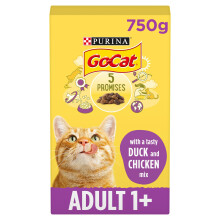 Go-Cat Chicken & Duck Dry Cat Food 750g, Pack of 5