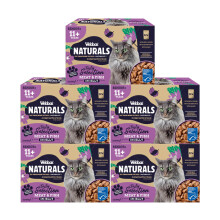 Webbox Naturals Complete Senior (11+) Wet Cat Food, 60 x Meat & Fish in Jelly Variety Pack - Made with Natural Ingredients and No Nasties (60 x 100g