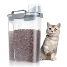 TBMax 5L Cat Food Storage Container with Lid, Portable Pet Food Container with Large Spout & Measuring Cup, Airtight Pet Food Storage Container for