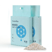 FUKUMARU Tofu Cat Litter Super Ultra Absorbent, Dust Free Cat Litter, Flushable, Lightweight, Quick Clumping, Low Tracking, Odor Control, White Tea