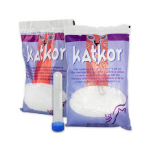 2x KatKor Urine Sampling Kit - Non-Absorbent Cat Litter for Urine Sample with 10ml Graduated Test Tubes & Secure Caps - cat urine sample kit