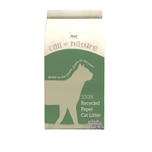 Call of Nature Recycled Paper Cat Litter Pellets - Biodegradable, Odour Control, Dust Free, Non Clumping Cat Litter Paper Pellets - Bulk Cat Litter 28
