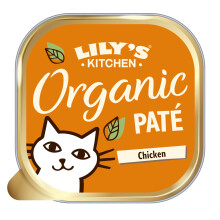 Lily?s Kitchen Made with Natural Ingredients Adult Wet Cat Food Tray Organic Chicken Grain-Free recipe 19 x 85g