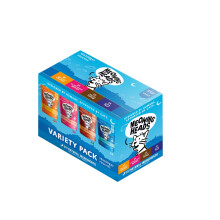 Meowing Heads Wet Cat Food - Variety Pack - 93% Natural Turkey, Chicken, Beef & Fish Pouches with No Artificial Flavours, Grain-Free Recipe (10 x