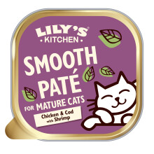 Lily?s Kitchen Mature Wet Cat Food Tray with Chicken, Cod & Shrimp Pat? Complete Nutrition (19 x 85g)