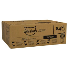 whiskas 1 plus Adult Tasty Duo in Jelly 84 Pouches, Adult Wet Cat Food, Surf and Turf, Megapack (84 x 85 g)