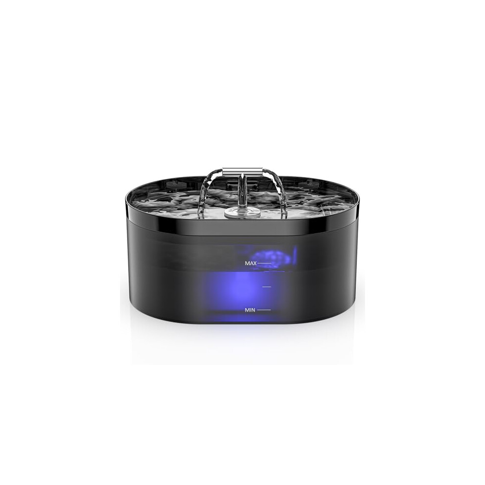 Nenozi Cat Water Fountain for Drinking, 2.2L Automatic Dog Drinking Fountain with Super Silent Pump and Activated Carbon Filter Fountain Water Bowl