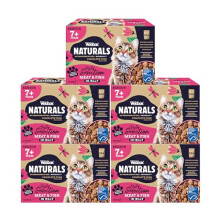 Webbox Naturals Complete ADULT (1-7) Wet Cat Food, 60 x Meat and Fish in Jelly Variety Pack - Made with Natural Ingredients and No Nasties (60 x 100g