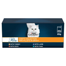 GOURMET Perle Chef's Collection in Gravy Wet Adult Cat Food 40x85g