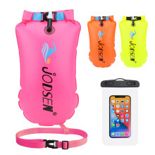 Swim Buoy Tow Float Dry Bag,Wild Swimming Float and Waterproof Phone Case,Inflatable Watertight Dry Bag,for Open Water Swimming Sports Kayakers