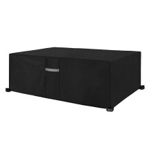 Dokon 7ft Pool Table Cover with Air Vent, Waterproof, Windproof, Anti-UV, Heavy Duty Rip Proof 600D Oxford Fabric Billiard Snooker Table Cover, Garden