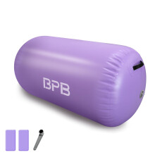 BPB Air Roller Inflatable Gymnastics Barrel 100CM Tumbling Mat Air Tumble Track Mat Backbend Trainer for Exercise/Training/Fitness/Yoga/Backflip/Home