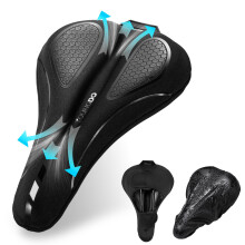 YOUNGDO Bike Seat Cover with Waterproof and Dustproof Protector, Soft Comfortable,Suit for Narrow Wide Bicycle Saddle, Shock Absorbing, Gel Seat