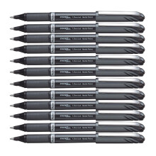 Pentel 1.0 mm Energel Plus Gel Rollerball Pen - Black (Pack of 12)