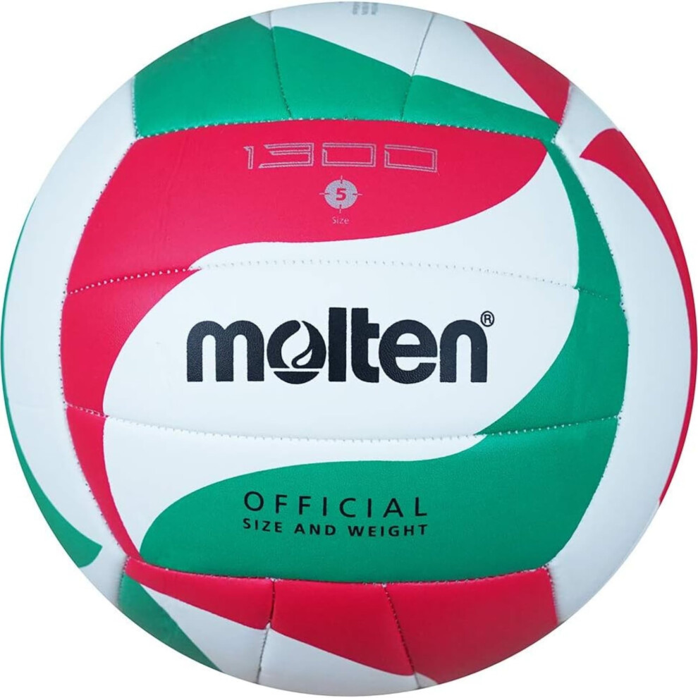 Molten 1300 Volleyball | Soft TPU Training Ball | Durable Thermoplastic Polyurethane with PVC Coating with Butyl Bladder | Official Size & Weight |-image-OPC-PHC9Z7D-NEW