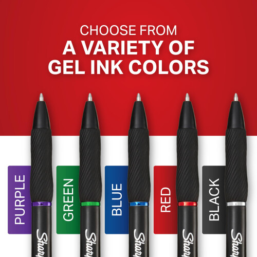 Sharpie Sharpie S-Gel, Gel Pens, Medium Point (0.7mm), Assorted Colors, 8 Count 1