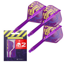 TARGET Darts Luke Littler World Champion K Flex Flights and Shaft System, No.2 | The Nuke 2025 Edition Kflex, All In One Integrated Flights and Shafts