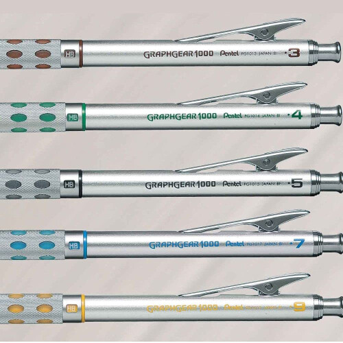 Pentel Pentel Graph Gear 1000 Mechanical Drafting Pencil 0.9mm Yellow (PG1019) 2