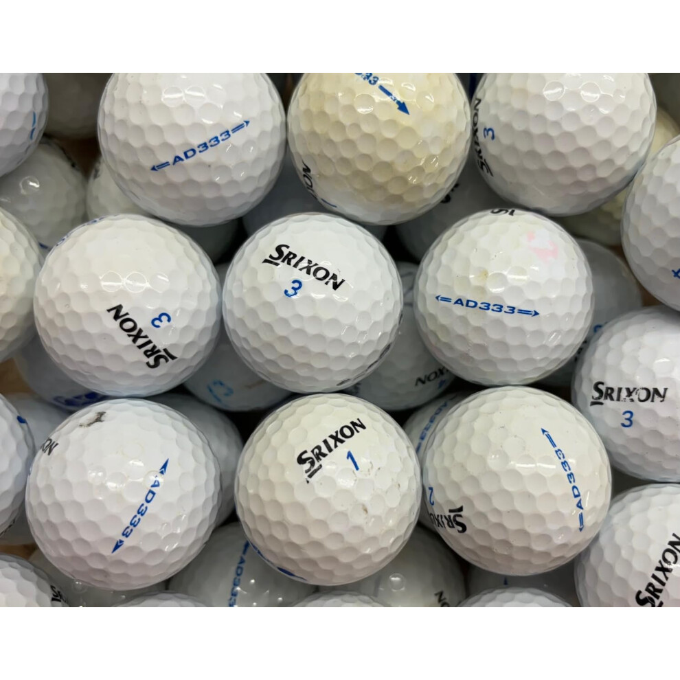 Pro Lake Balls Srixon Ad333 Lake Golf Balls Choose 24,48 Or 100 Grade B (Used Not New) (24)