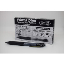 uni-ball Power Tank SN-220 Black Ballpoint Pens. Premium Broad 1mm Rollerball Tip. Water Resistant Uni Super Ink, Writes On Wet Paper, In Extreme