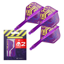 TARGET Darts Luke Littler World Champion K Flex Flights and Shaft System, No.2 | The Nuke 2025 Edition Kflex, All In One Integrated Flights and Shafts