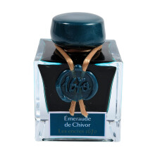 Jacques Herbin - Ref 15035JT - Ink for Fountain Pens & Rollerball Pens - ?meraude de Chivor / Emerald of Chivor - 50ml Bottle - '1670' Jacques Herbin