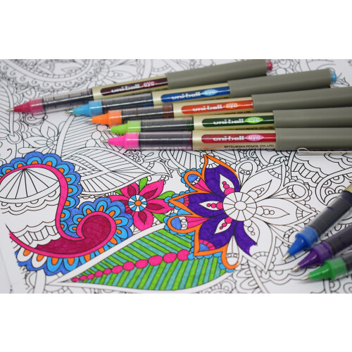 Uni-Ball Uni-Ball Eye Fine Rollerball Pens, 8 Pack Assorted 2