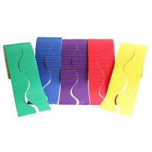 Bright Ideas PK05 Wavy Corrugated Border Rolls School Displays Arts and Crafts, Assorted Colour Rolls,10cm x 5m 80gsm, Emerald Green, Rich Blue,