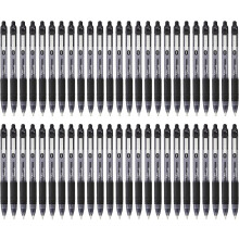 Zebra Z Grip Smooth Black Retractable Ballpoint pens with Easy Glide Ink, Comfortable Grip with Pocket Clip and Reliable biro Medium Point 50 Pack of