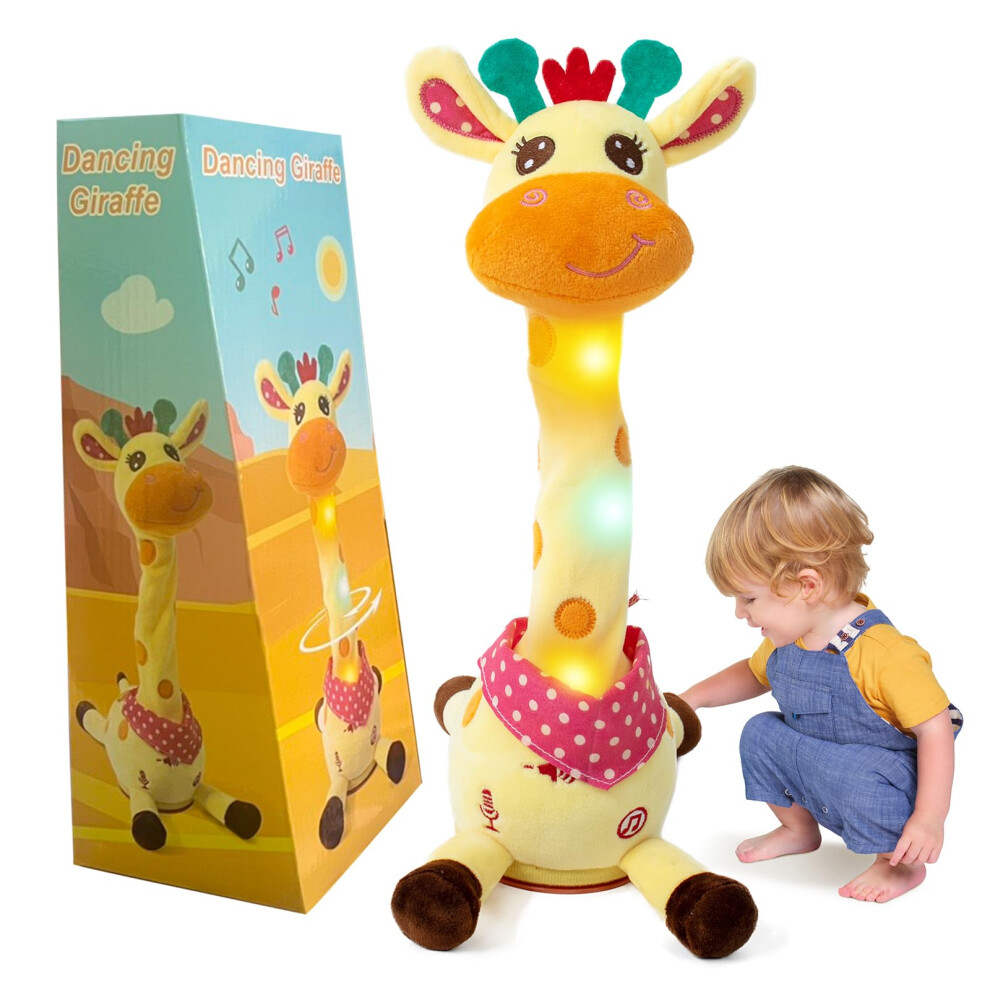 Seosto Volume Control Singing Dancing Giraffe Toy Repeating Baby Toys, Talking Giraffe Speaking Toy For Baby Toddler Encourage Speech Toy, Birthday