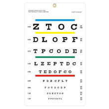 Eye Chart, Upgraded Snellen Eye Chart for Eye Exams 10 Feet, 14x8 Inches Plastic Low Vision Eye Charts Wall Chart with Metal Eyelet for Kids Gifts