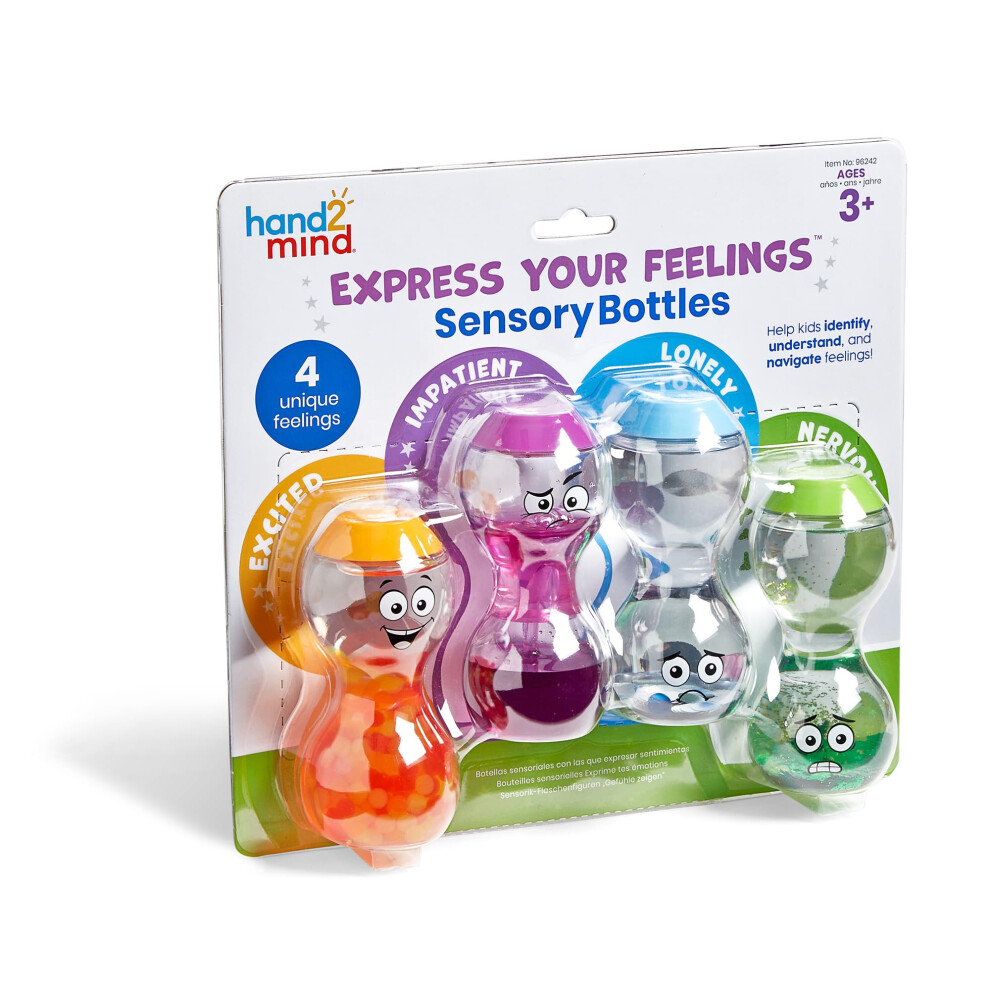 Photos - Educational Toy Learning Resources Express Your Feelings Sensory Bottles, Excited Impatient Lonely Nervous, Ages 3+, Emotions Toys for Child
