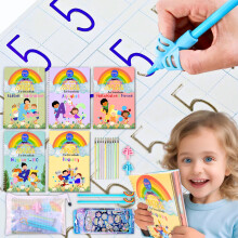 Magic Handwriting Practice Workbooks - Large Grooved Hand Writing Books for Kids 3-8, Toddler Writing Practice, Calligraphy Preschool Activity Books,
