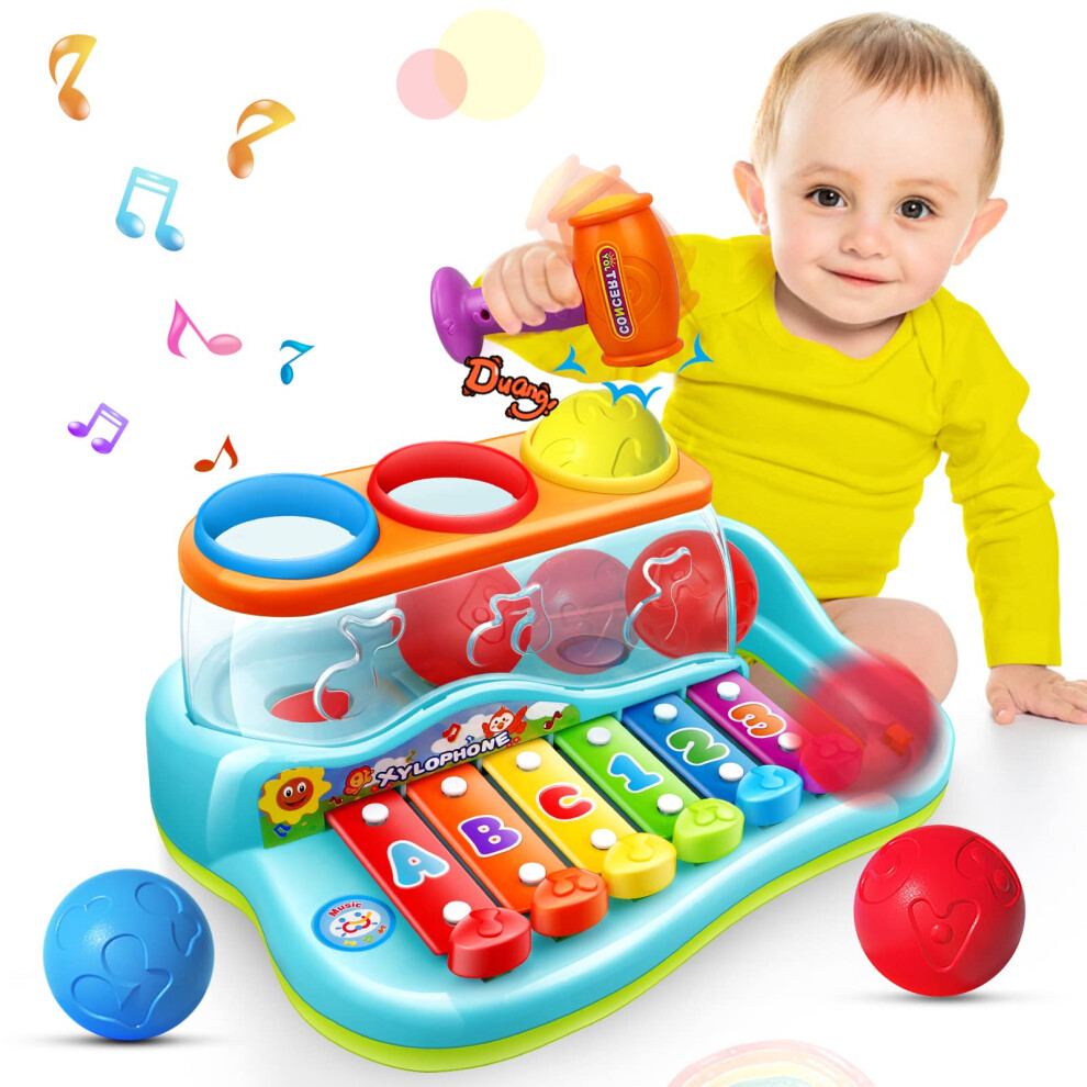 Kaysaitoy Baby Toys For 1 Year Old Boys Girls,Christmas Birthday Xylophone Toys Gifts For 6 12 18 Months Child, Early Educational Pound & Tap Hammering Toys For