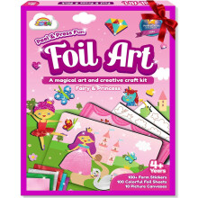 ZMLM Foil Art for Kids - Mess Free Colouring Foil Craft Unicorn & Princesses Fun Arts & Crafts Birthdays Present Travel Toys for 3 4 5 6 7 8 9 Year