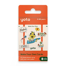 Yoto Make Your Own Cards ? 5 Blank Audio Cards for Use with Kids Yoto Player & Mini Bluetooth Speaker, Play Audiobook Stories Music Radio Podcasts