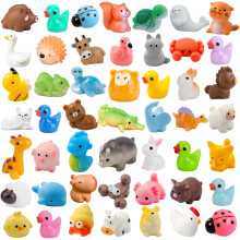 MRA1 WIURGOHA 50 Pcs Mini Resin Animals - 50 Styles Tiny Figurines for Fairy Gardens, Dollhouses, Crafts & Decor